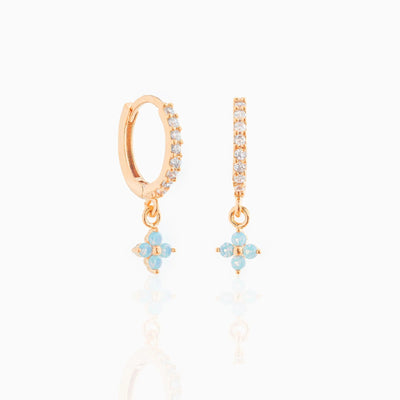 Aretes Flores Delicadas con Micro-incrustaciones y Clip Ajustable - Image 10
