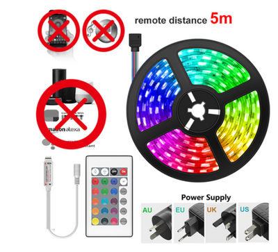 Sistema de Iluminación LED RGB Inteligente 5050 Resistente al Agua con Control por Voz - Image 6