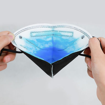 White FFP2 NR KN95 dust-proof face mask with ear loops, indicating a quantity of 200 pieces. - Image 18