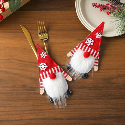 Cubiertas de Fieltro para Cubiertos Navideños - Decoración de Mesa Elegante - Image 21