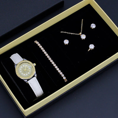 Reloj Elegante para Mujer con Diseño Cruzado - Conjunto de Joyería para San Valentín - Image 5