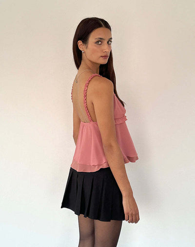 Blusa Tirante Fina con Encaje y Pliegues - Image 21