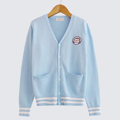 Sudadera Universitaria Pingüino Bordado Estilo Japonés Hermana Suave - Image 7
