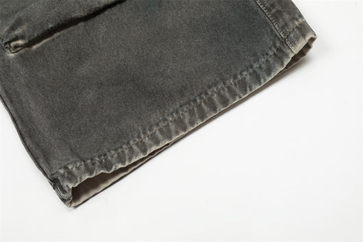 Jeans de Trabajo Personalizados con Múltiples Bolsillos y Cinturón Ajustable Estilo Europeo - Image 9
