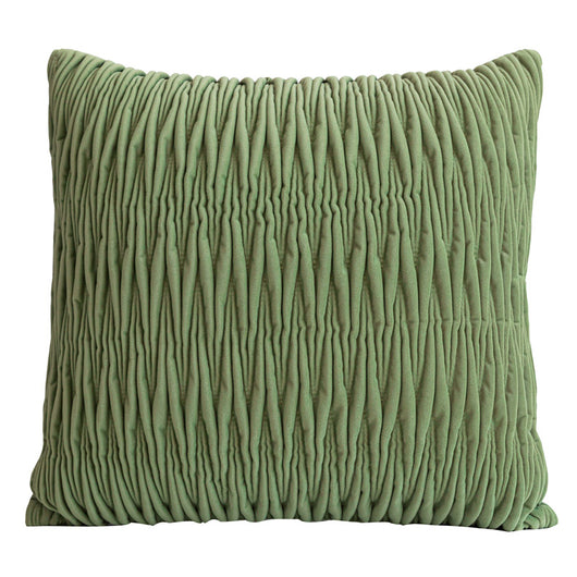 Almohada Decorativa Plisada Verde en Relieve 3D - Image 6
