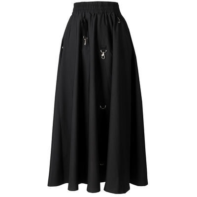 Falda Midi Negra Elegante Ajustada Clásica - Image 3