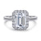 Anillo de Plata Esterlina para Mujer con Zirconia Cúbica Diseño Escalera