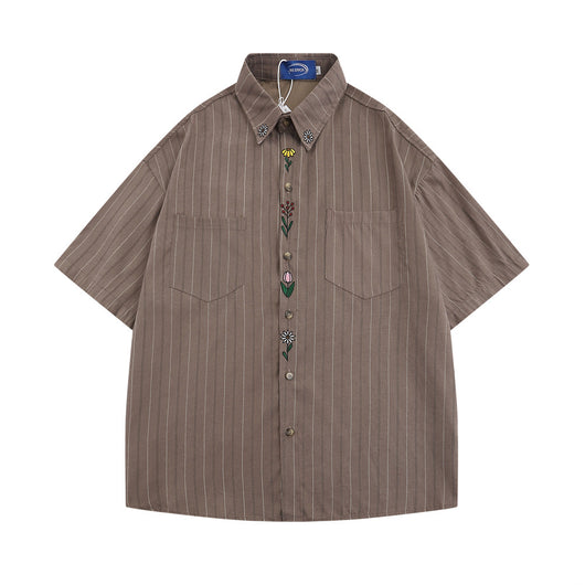 Camisa Casual de Rayas Verticales para Hombre - Image 5