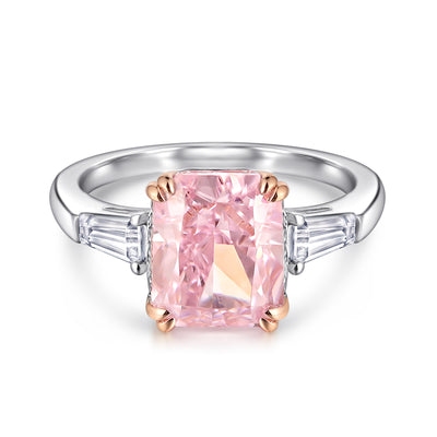 Anillo de Diamante Zirconio Carbono Alto Plateado - Image 9