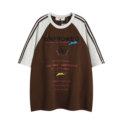 Camiseta Holgada con Letras para Hombre - Manga Corta - Image 5