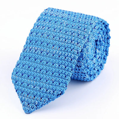 Corbata Retro Británica Coreana de Lana Tejida a Mano con Punta Afilada - Image 23
