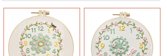 Kit DIY Reloj Decorativo con Bordado - Manualidad Creativa Hecha a Mano - Image 17