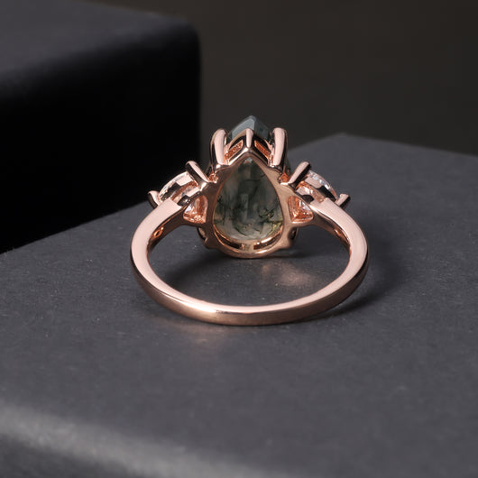 Anillo de Plata 925 con Ágata de Plantas Acuáticas - Image 11