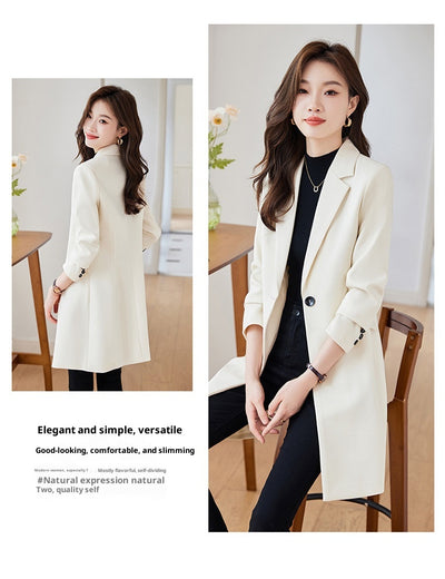 Abrigo Trench Coat Midi Negro para Mujer - Image 9