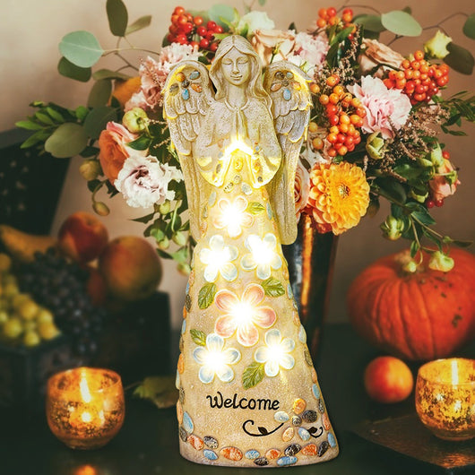 Lámpara LED Estatua de Ángel - Iluminación Decorativa con Resina - Image 3