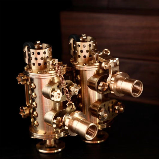 Encendedor Mecánico Steampunk de Cobre Puro Artesanal - Image 13