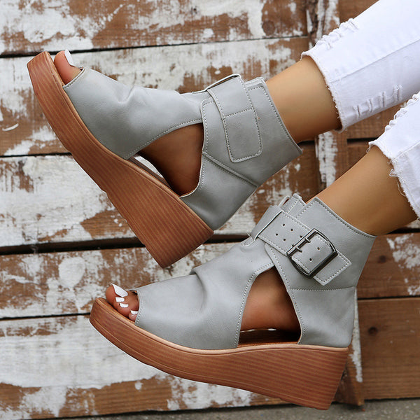Sandalias Plegables de Verano con Talón Alto - Diseño Minimalista para Playa