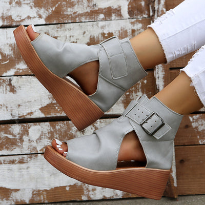 Sandalias Plegables de Verano con Talón Alto - Diseño Minimalista para Playa - Image 2