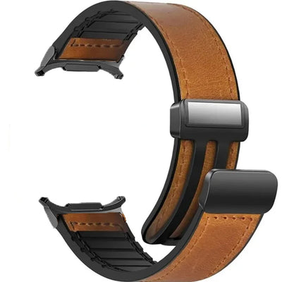 Correa Magnética Galaxy Watch de Cuero y Silicona para Hombre - Image 3