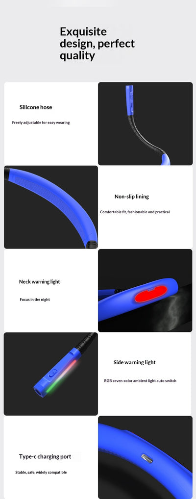 Linterna Frontal de Cuello Recargable para Lectura, Ciclismo y Seguridad Nocturna - Image 18