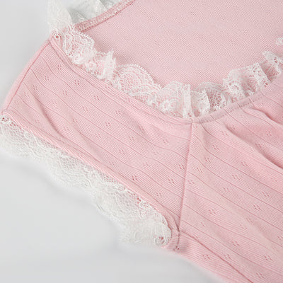 Blusa Elegante de Encaje con Cuello Cuadrado y Manga Corta - Image 19