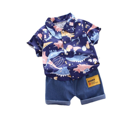 Traje Infantil Estilo Vaquero de Manga Corta para Niños - Image 5