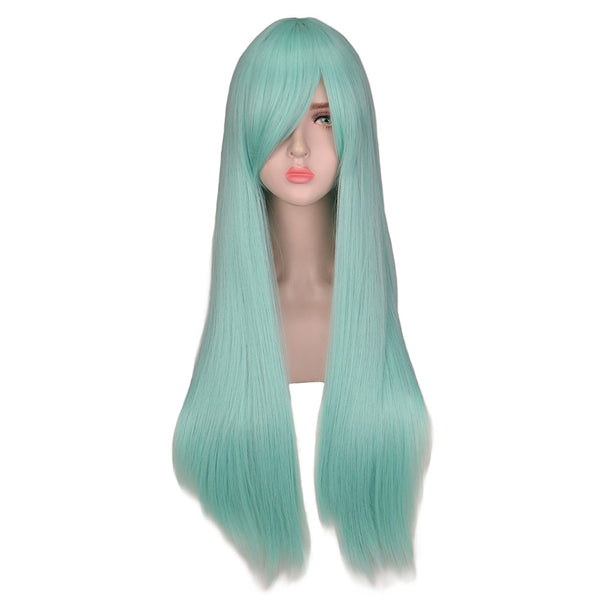 Peluca de Cabello Liso Largo con Base de Malla Mate