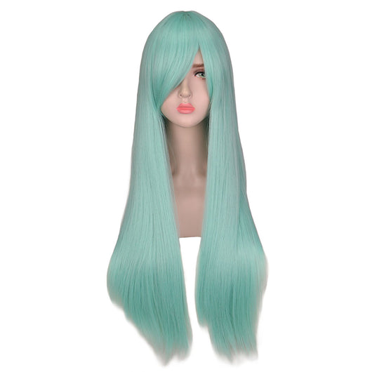 Peluca de Cabello Liso Largo con Base de Malla Mate