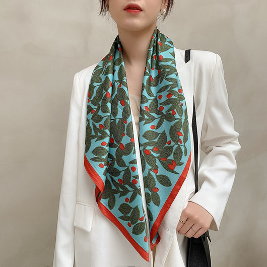 Pañuelo de Seda Twill Grande 90cm para Mujer - Image 28