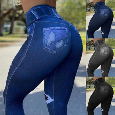 Pantalones Deportivos de Cintura Alta para Yoga y Ciclismo