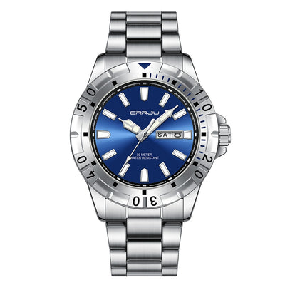 Reloj de Negocios para Hombre con Esfera Grande, Resistente al Agua y Doble Calendario - Image 2