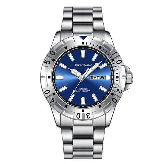 Reloj de Negocios para Hombre con Esfera Grande, Resistente al Agua y Doble Calendario - Image 2