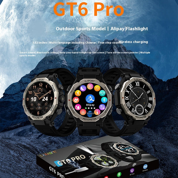 Reloj Inteligente GT5Pro con Llamadas Bluetooth y Monitoreo de Salud