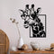 Decoración de Pared Jirafa con Gafas - Silueta Moderna