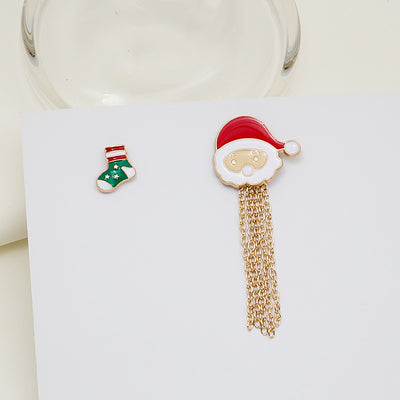 Broche Navideño Copo de Nieve con Borla y Acabado Brillante - Image 2