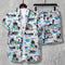 Conjunto Casual 3D Hombre: Camisa y Shorts Estampados
