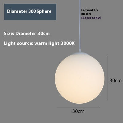 Lámpara de Techo Minimalista con Esfera Simple para Sala - Image 8