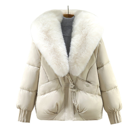 Abrigo de Lujo Coreano con Cuello de Pelaje - Cálido y Elegante - Image 3