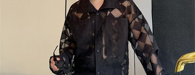 Camisa Cuadrillada Suelta con Protección Solar para Verano - Image 14