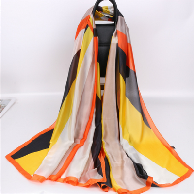 Pañuelo de Seda Simulada con Protección Solar para Mujer - Image 4