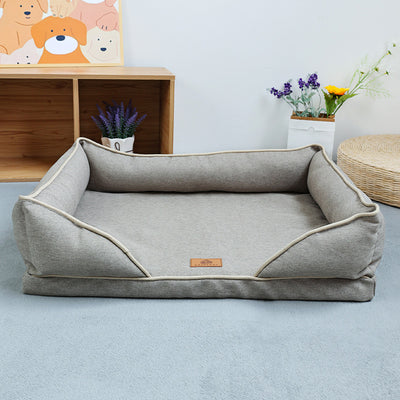 Cama Nido para Perros de Lino Extraíble y Lavable - Uso Todo el Año - Image 7