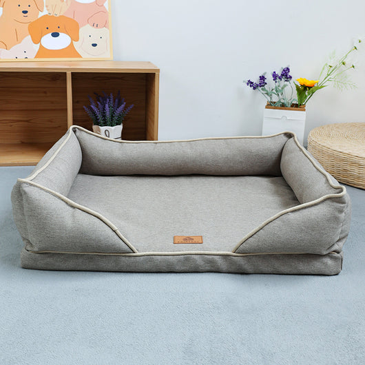 Cama Nido para Perros de Lino Extraíble y Lavable - Uso Todo el Año - Image 7