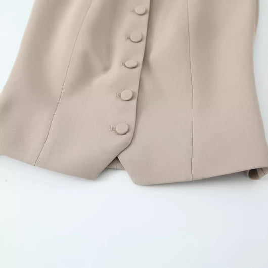 Blusa Elegante Ajustada con Tirantes - Estilo Europeo y Francés - Image 2