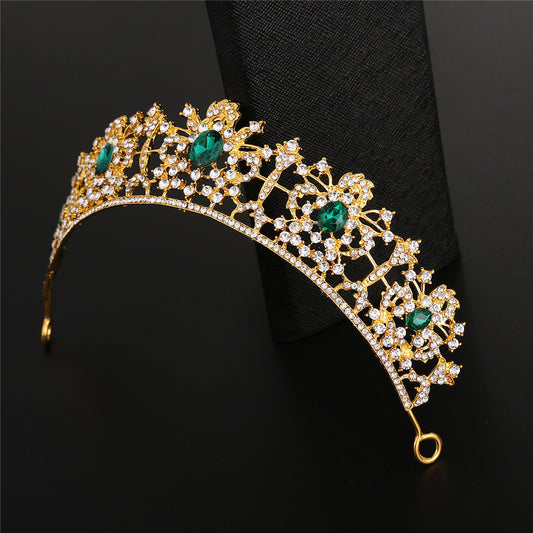 Accesorios de Cabello Vintage Princesa Corona Grande Estilo Barroco Europeo para Bodas