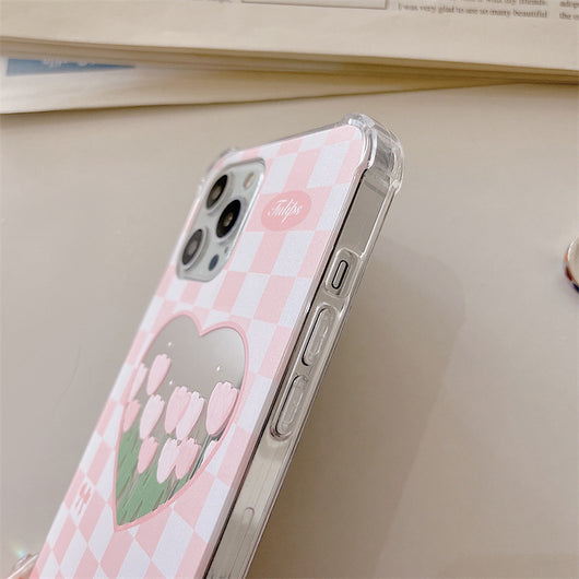 Funda Espejo Floral con Pulsera para iPhone 13 - Image 10