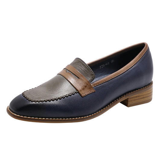 Zapatos Planos de Cuero Estilo Retro Inglés - Image 11