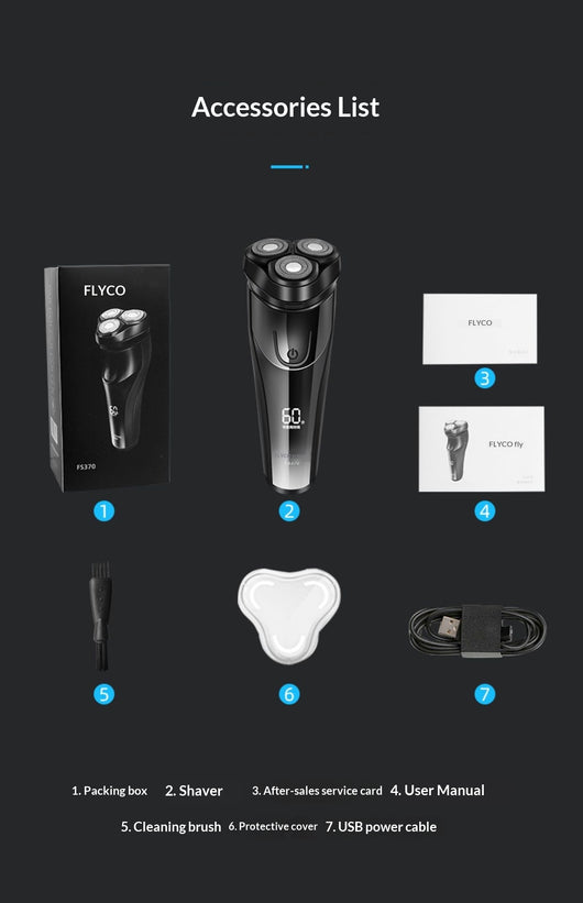 Afeitadora Eléctrica Recargable Portátil para Hombre - Image 27