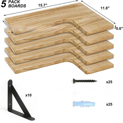 Estante Suspendido de Madera para Baño y Cocina - Image 6