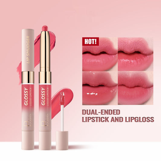 Labial Doble Punta 10 Colores - Mate y Brillo