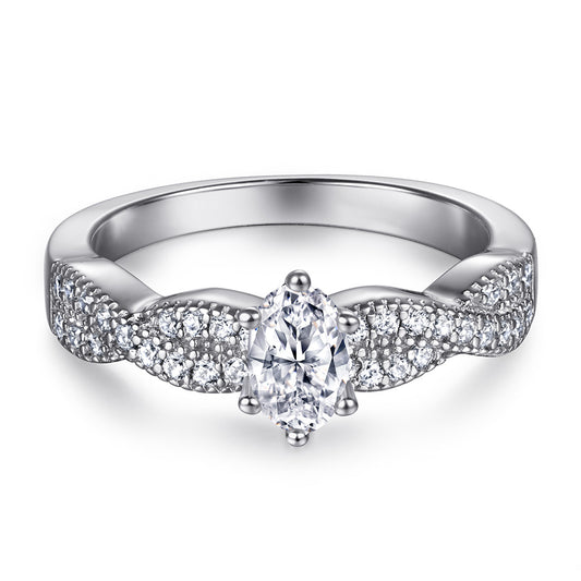 Juego de Anillos de Moda para Mujer con Diamantes - Image 2